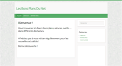 Desktop Screenshot of bons-plans-du-net.fr