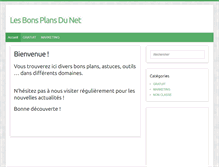 Tablet Screenshot of bons-plans-du-net.fr